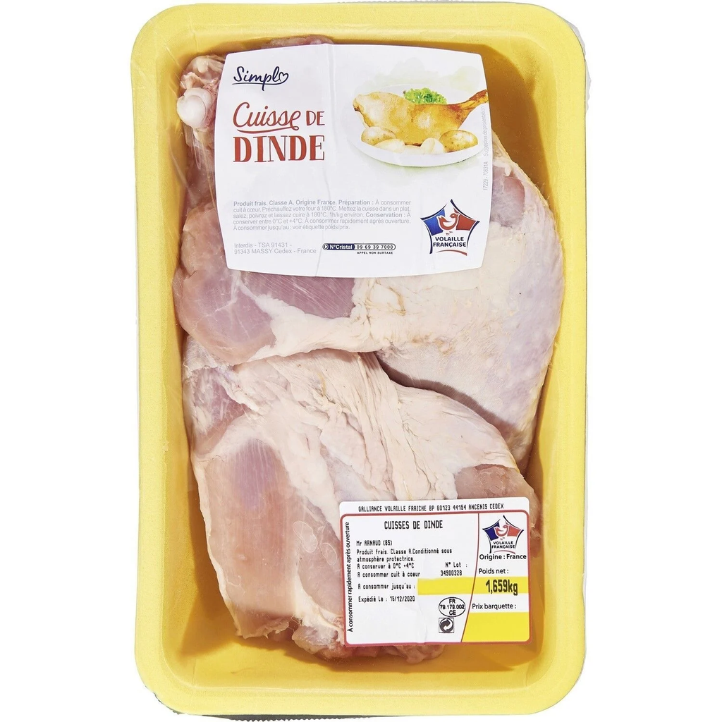 SIMPL Turkey Legs Value Pack 1.350 kg