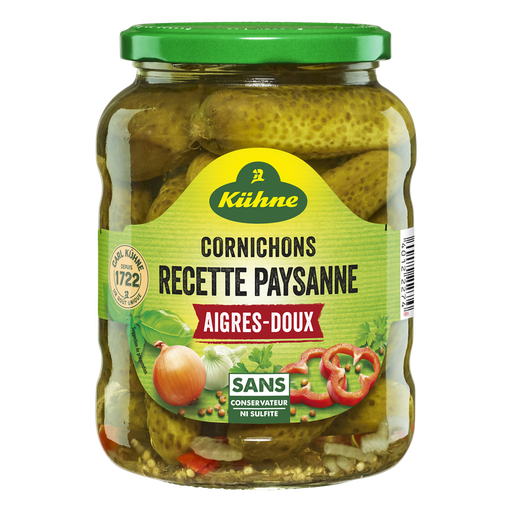 [0000040122274] KUHNE Pepinos agridoce receita camponesa 360 g