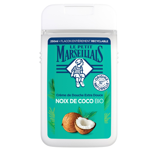 [3574661506999] LE PETIT MARSEILLAIS Creme de Duche e Banho Extra Suave Coco Bio 650 ml