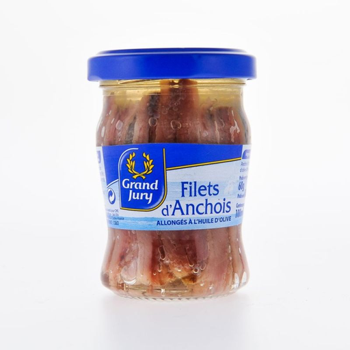 [3245390157140] GRAND JURY Anchovy Fillets in Olive Oil 2 x 50 g