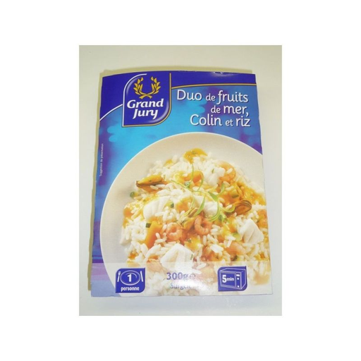 [3245390196132] GRAND JURY Duo Fruits de Mer Colin/Riz 300 g