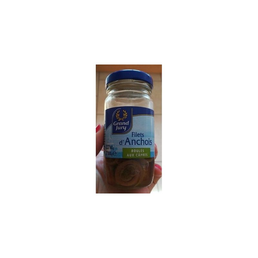 [3245390200365] GRAND JURY Rolled Anchovies with Capers 100 g