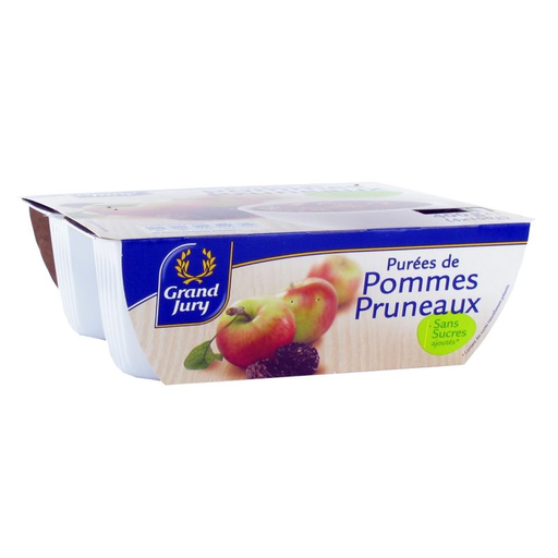 [3245390220141] GRAND JURY Apple/Prune Compote No Added Sugar 4 x 100 g