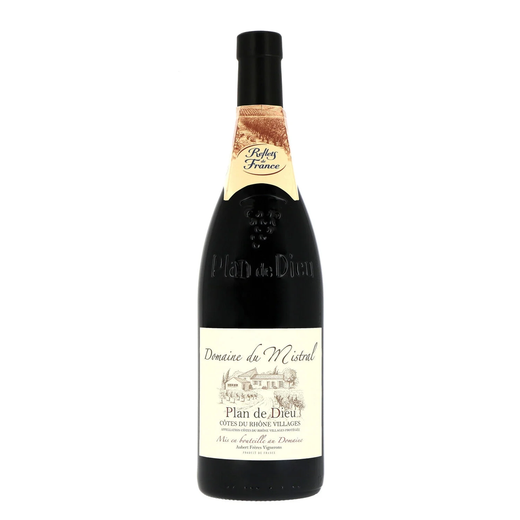 DOMAINE DU MISTRAL REFLETS DE FRANCE Vino Tinto A.O.P. Côtes-Du-Rhône-Villages Plan-de-Dieu 75 cl