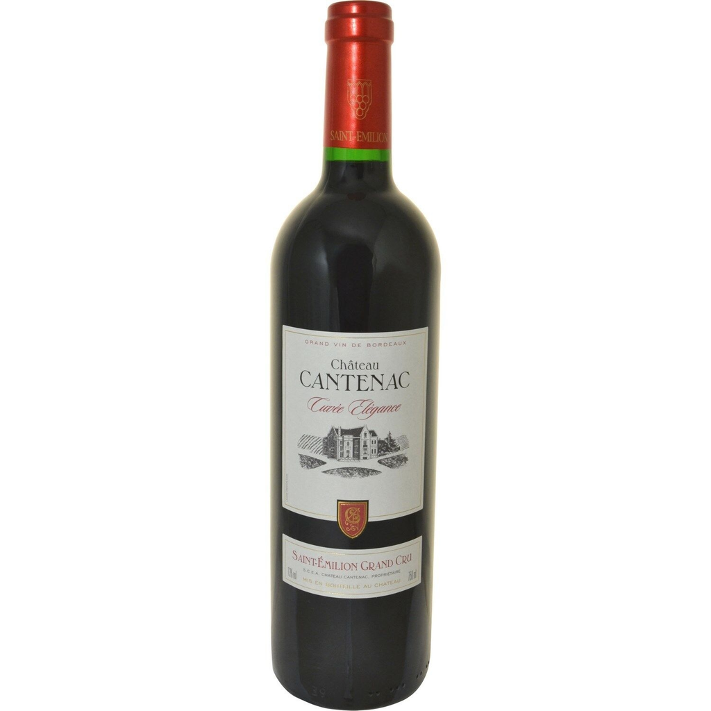 CHATEAU CANTENAC REFLETS DE FRANCE Vinho Tinto A.O.P. Saint-Émilion Grand Cru Cuvée Elégance 75 cl