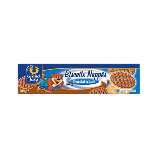 [3245390563422] GRAND JURY Milk Chocolate Coated Biscuit 200 g