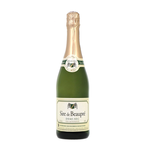 [3245391239852] SIRE DE BEAUPRE Vin Blanc Mousseux Demi-Sec 75 cl
