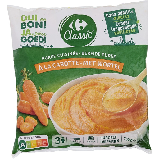 [3245411155346] CARREFOUR CLASSIC Carrot Puree 750 g
