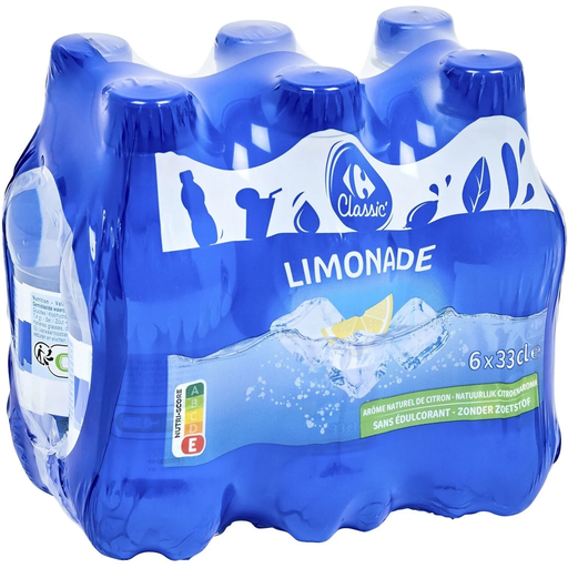 [3245411901530] CARREFOUR CLASSIC Limonade à l'Arôme Naturel de Citron 6 x 33 cl