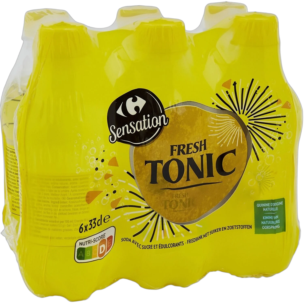 CARREFOUR Soda Tonic Fresh Sensation 6 x 33 cl