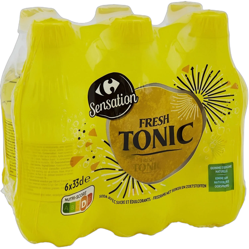 [3245411901578] CARREFOUR Soda Tonic Fresh Sensation 6 x 33 cl
