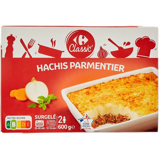 [3245412414466] CARREFOUR CLASSIC Hachis Parmentier 600 g