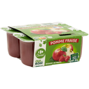 CARREFOUR CLASSIC Compota Maçã Morango 4 pots de 100 g