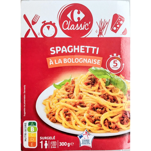 [3245412777356] CARREFOUR CLASSIC Spaghetti Bolognesa 300 g