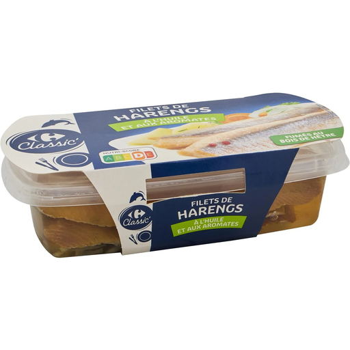 [3245413153449] CARREFOUR CLASSIC Smoked Herring Fillets Mild 325 g