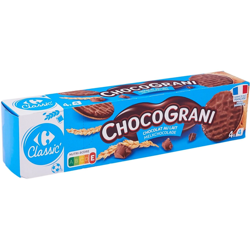 [3245413154255] CARREFOUR CLASSIC Milk Chocolate Coated Biscuits 200 g