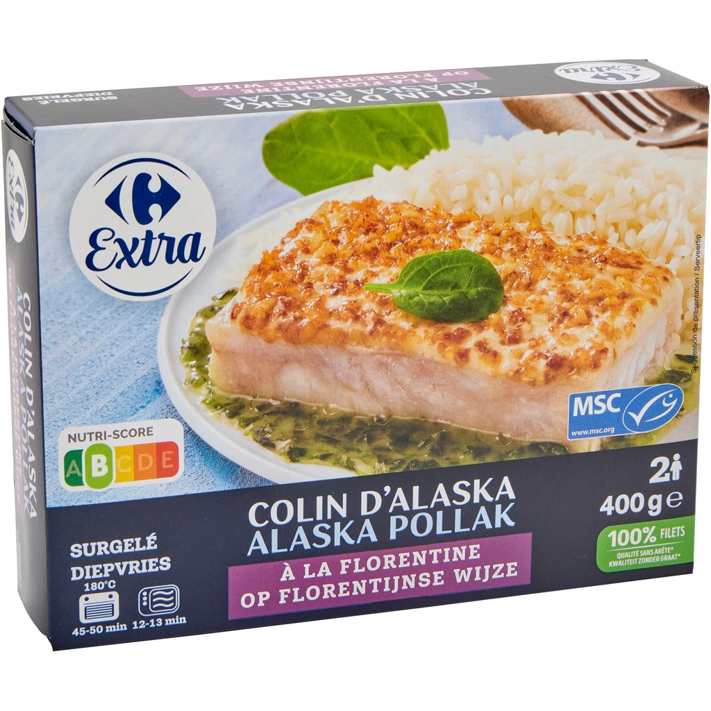 CARREFOUR Alaska Pollock Florentine Style 400 g