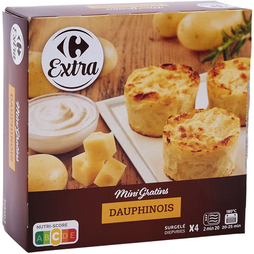 [3245413529022] CARREFOUR Mini Gratinado de Batata EXTRA 480 g