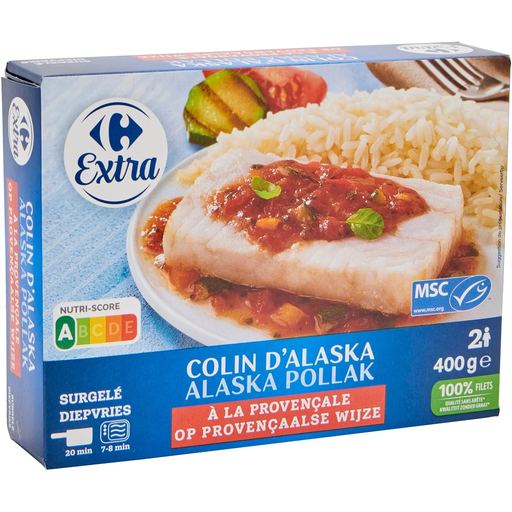 [3245414091238] CARREFOUR Abadejo de Alaska a la provenzal 400 g