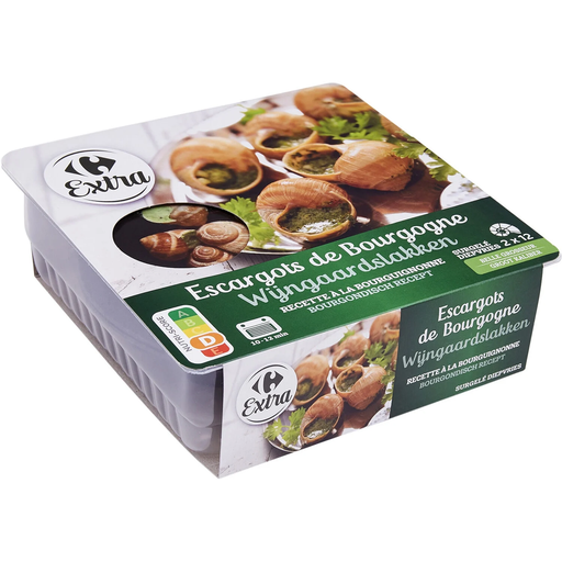 [3245414091412] CARREFOUR Escargots Préparés à la Bourguignonne EXTRA 178 g