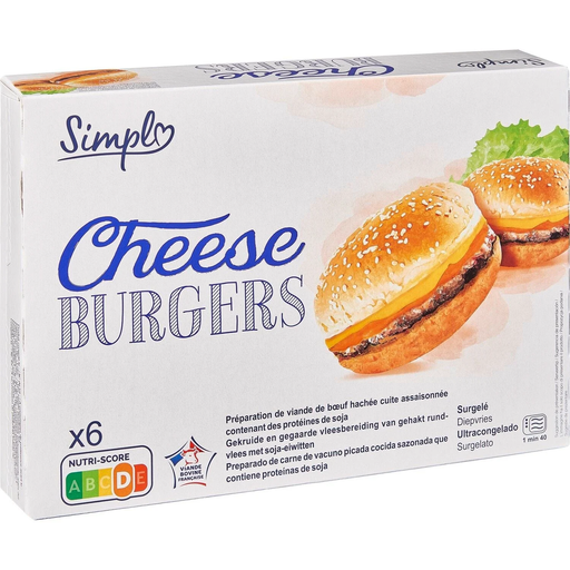 [3245414671133] SIMPL Cheeseburgers 125 g