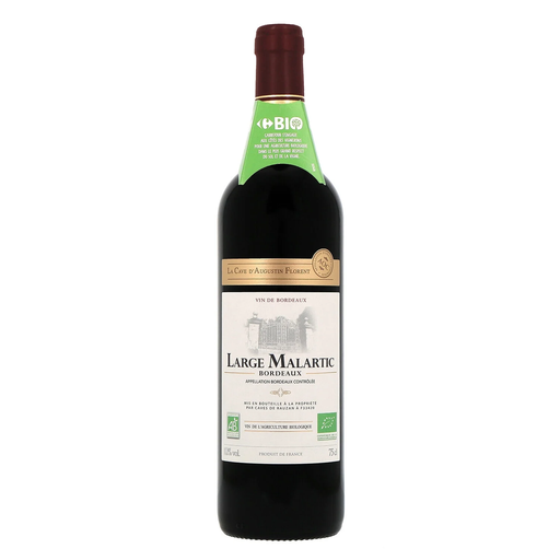 [3245414948709] LA CAVE D'AUGUSTIN FLORENT LARGE MALARTIC Vinho tinto A.O.P. Bordéus 75 cl