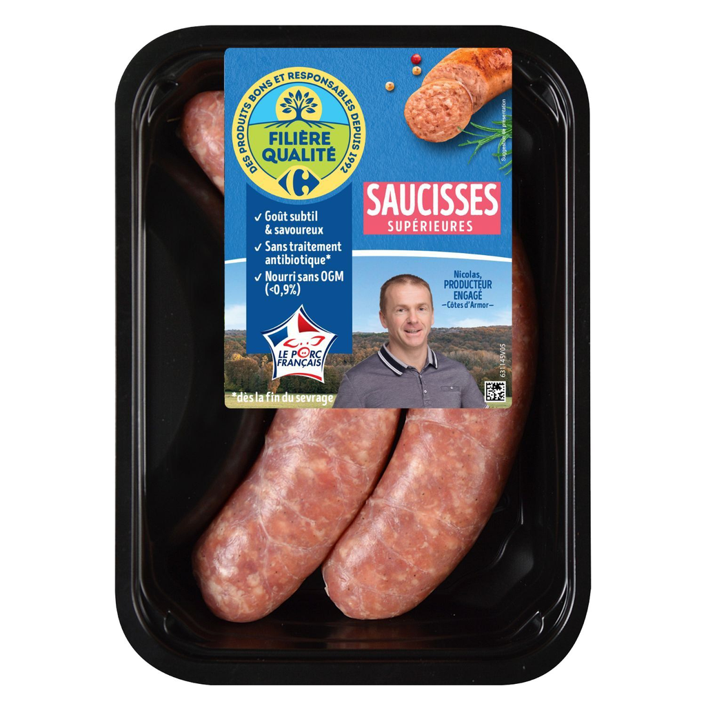 FILIERE QUALITE CARREFOUR Superior Sausages 280 g