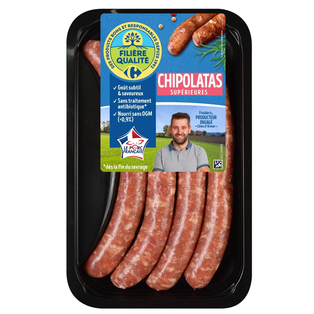 FILIERE QUALITE CARREFOUR Chipolatas Superiores 300 g
