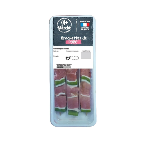 [3245415565257] CARREFOUR LE MARCHE Pork Skewers 300g
