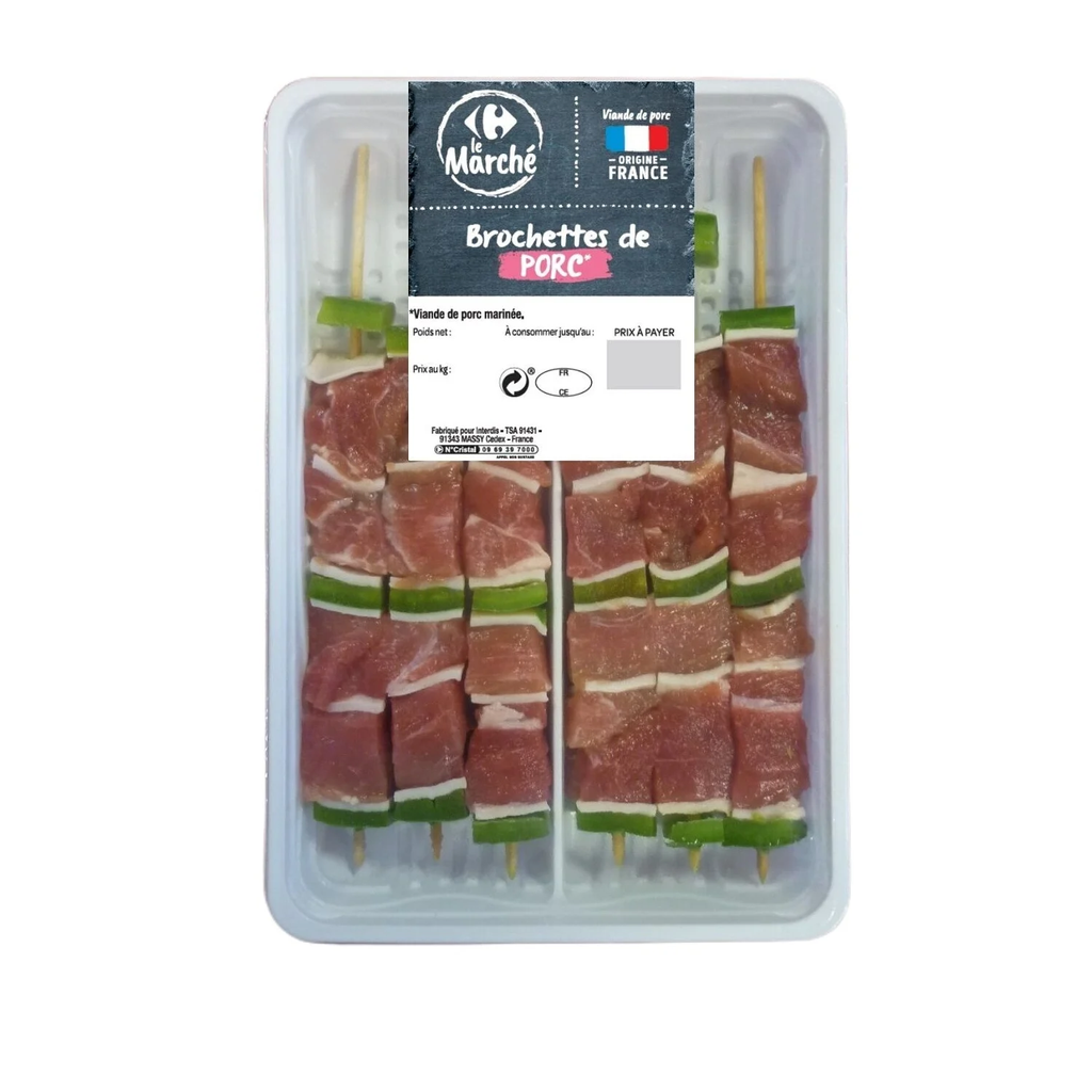 CARREFOUR LE MARCHE Pork Skewers 600 g
