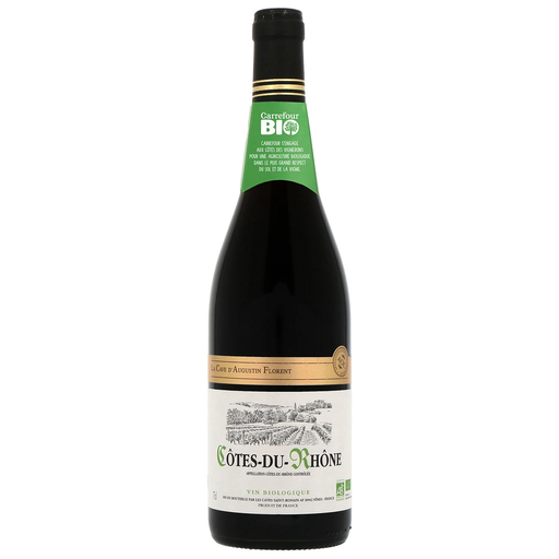 [3245415781114] LA CAVE D'AUGUSTIN FLORENT Vin Rouge A.O.P. Côtes Du Rhône Grenache Noir Bio 75 cl