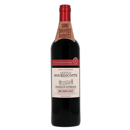 [3245415785556] CAVE D'AUGUSTIN Vin rouge Bordeaux Supérieur Château Bourdicotte La Florent 75 cl