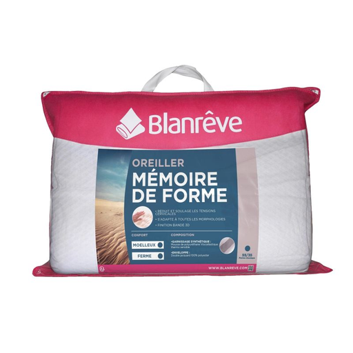 [3245841459700] BLANRÊVE Memory Foam Pillow 55 x 35 cm