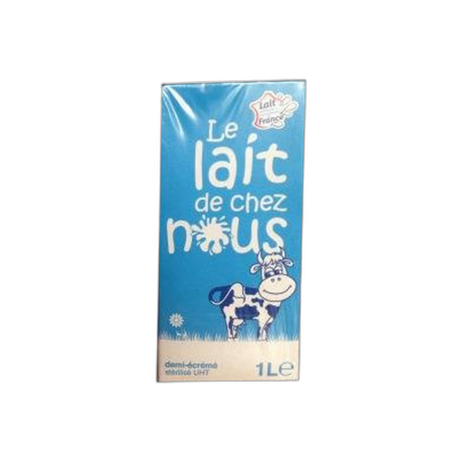 [3248340052533] LE LAIT DE CHEZ NOUS Semi-skimmed UHT Milk 1 L