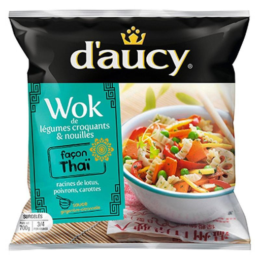 [3248451000522] D'AUCY Wok Légumes Nouilles Thaï 700 g