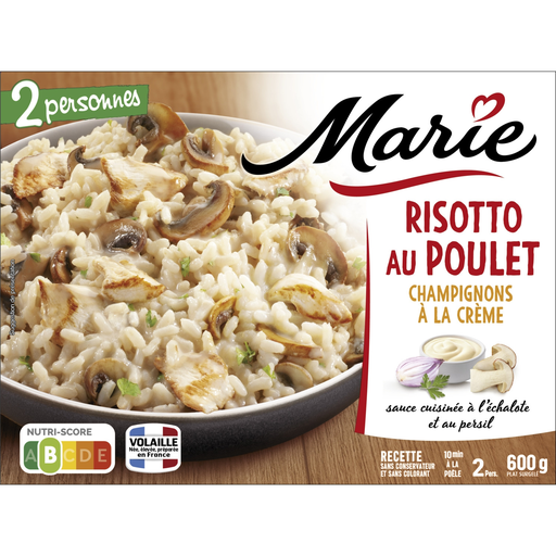 [3248830048954] MARIE Risotto de pollo y champiñones a la crema 600 g