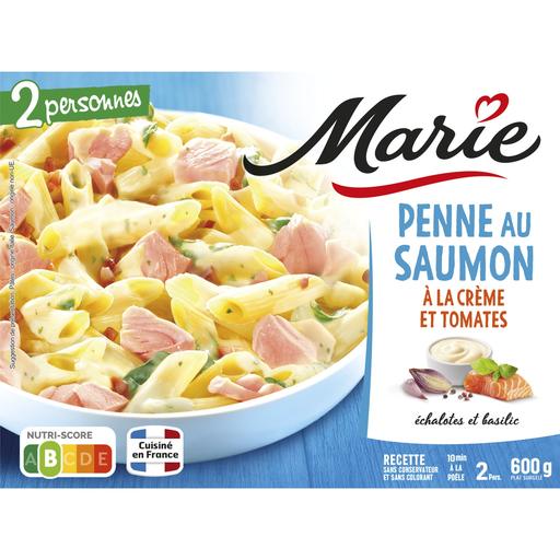 [3248830049005] MARIE Plato preparado penne al salmón 600 g