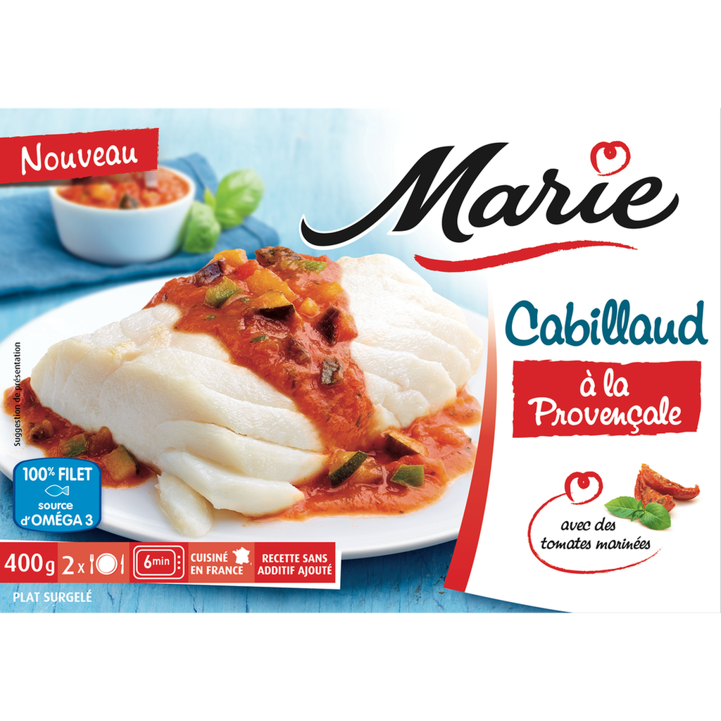 MARIE Cabillaud à la Provençale 400 g
