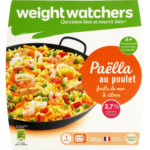 [3248830692058] WEIGHT WATCHERS Paella de frango, marisco e limão 300 g
