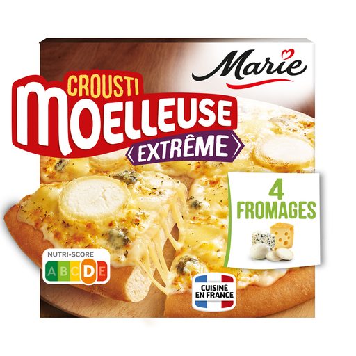 [3248830719649] MARIE Pizza Crousti Moelleuse Extrême 4 Cheeses 510 g