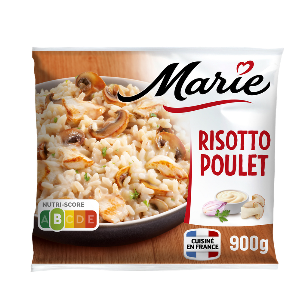 MARIE Risotto de pollo y champiñones a la crema 900 g