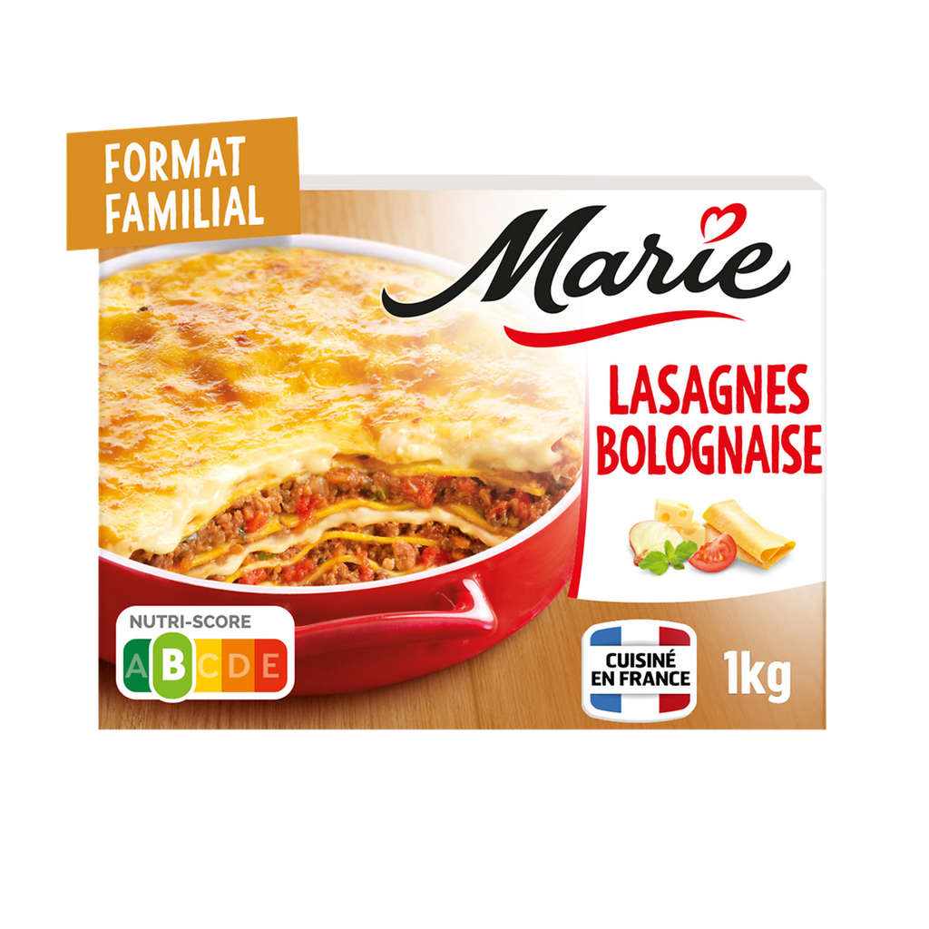 MARIE Lasaña a la boloñesa con salsa bechamel y pasta fresca 1 kg