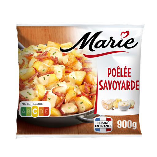 [3248833083860] MARIE Salteado a la Saboyana con Panceta ahumada y salsa de queso Raclette y Emmental 900 g