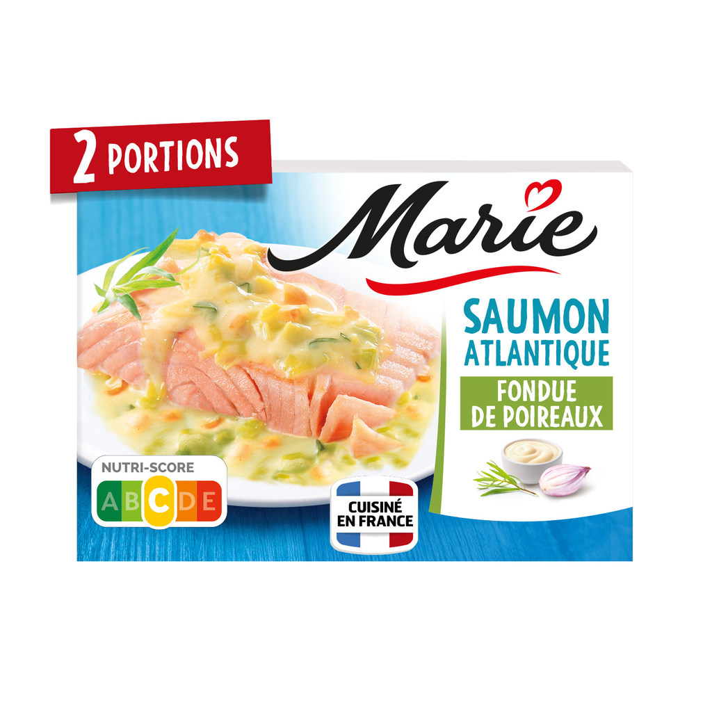 MARIE Saumon Atlantique Fondue de Poireaux 400g