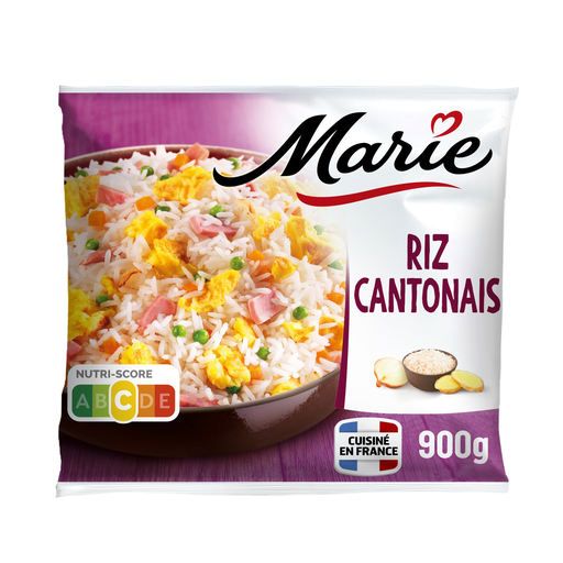 [3248833087967] MARIE Arroz cantonés con tortilla jamón superior arroz basmati y jengibre 900 g