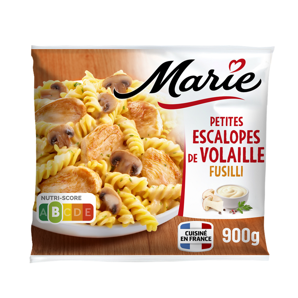 MARIE Poultry Escalopes and Penne with Paris Mushrooms Cream 900 g