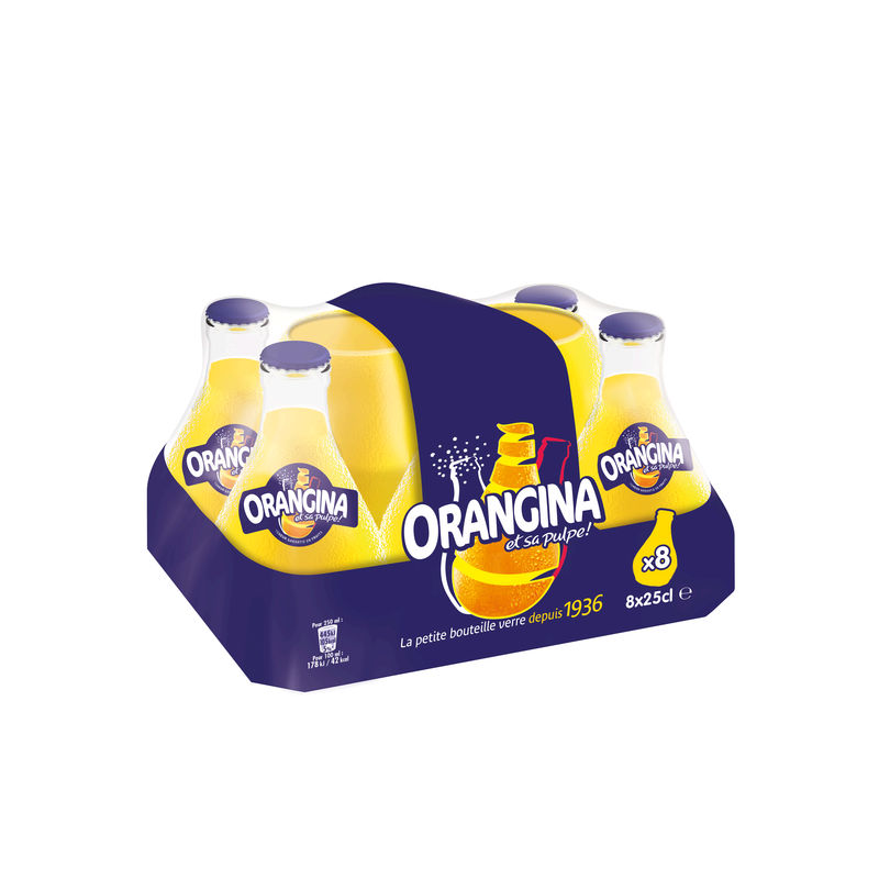 Orangina Soda Orange : Le Pack De 8 Bouteilles 25Cl