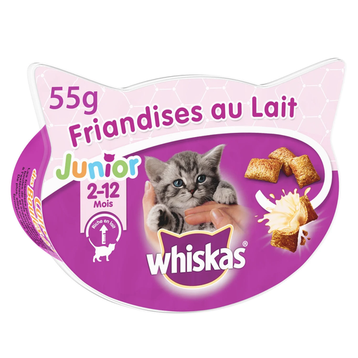 [0000050159826] WHISKAS Premios de leche y pollo para gatitos 55 g