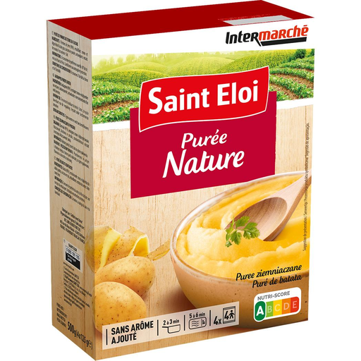 [3250390000273] SAINT ELOI Plain Mashed Potatoes 4 x 125 g