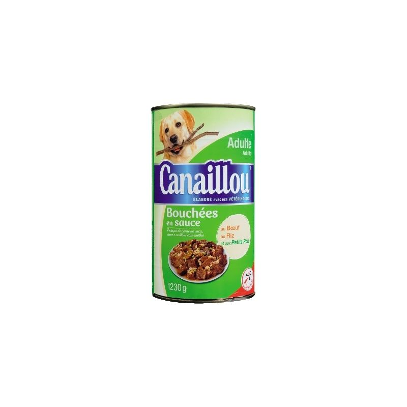 Canaillou Bouchées En Sauce Au Boeuf, Riz Et Aux P'Tit Pois 1230G